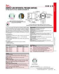 Thumbnail of document Data Sheet - 1900 Compact Low Differential Pressure Switches